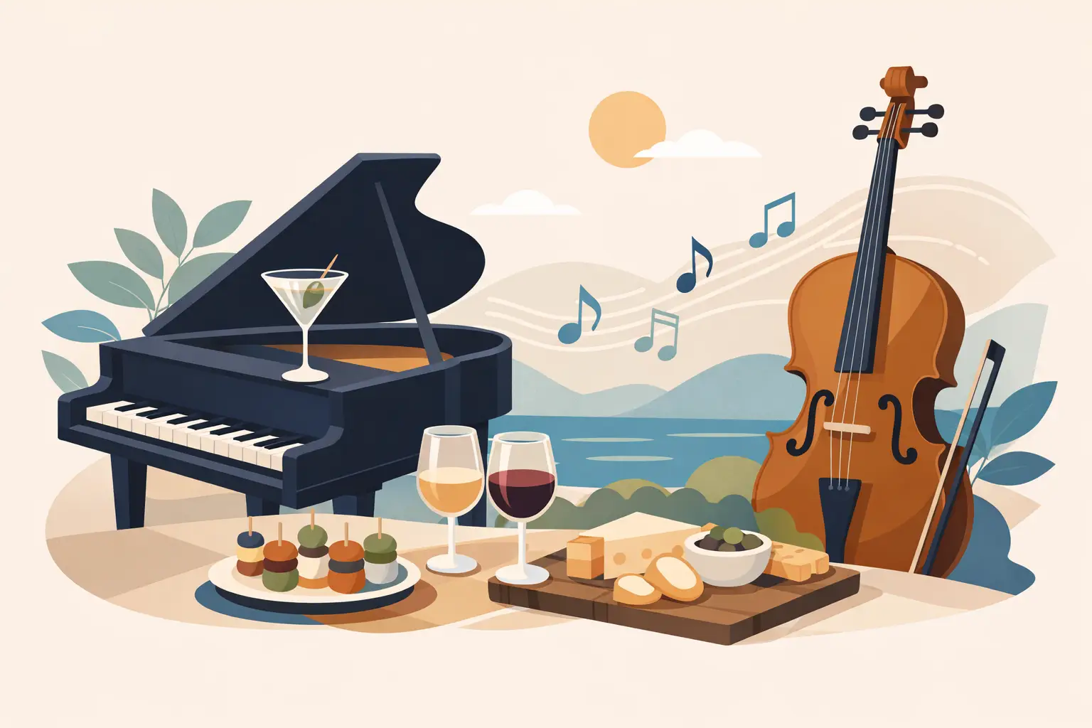 Quel genre de musique accompagne bien un apéritif ?