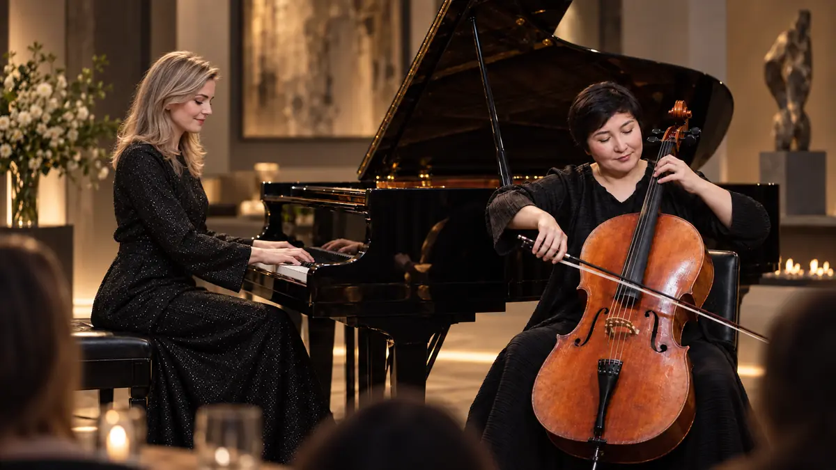 SwissDuo mit Klavier und Cello bei einer exklusiven privaten Feier