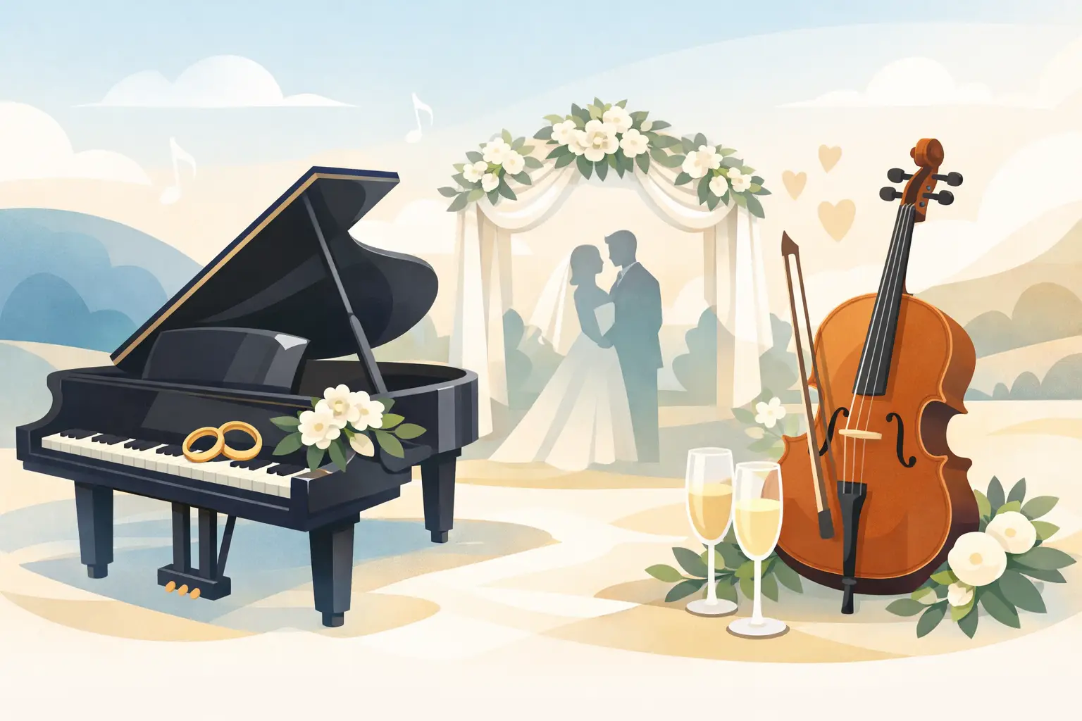 Sept chansons pour un mariage élégant