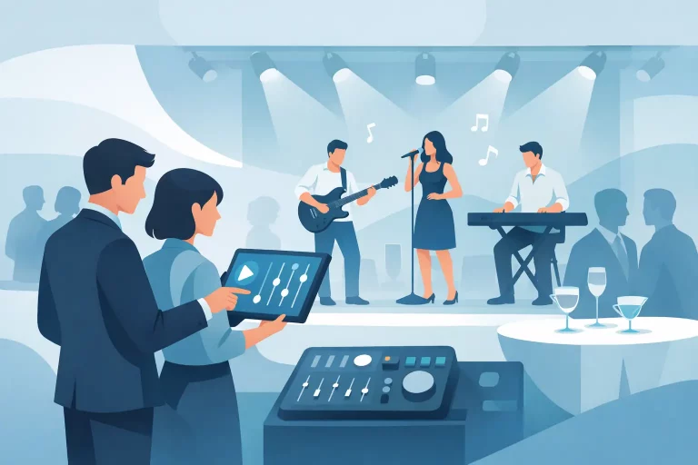 Hintergrundmusik am Firmenevent live wählen