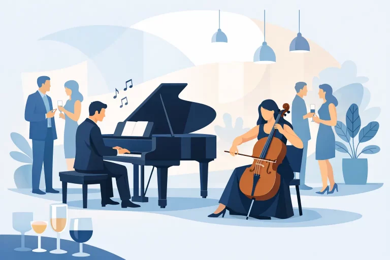 Livemusik für den Empfang organisieren
