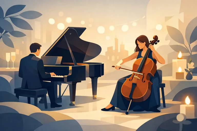 Piano Cello Duo Erfahrung für besondere Anlässe